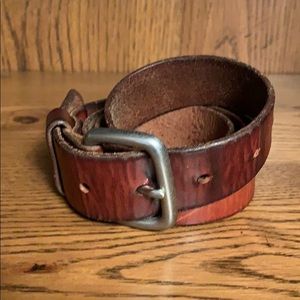 Leather belt